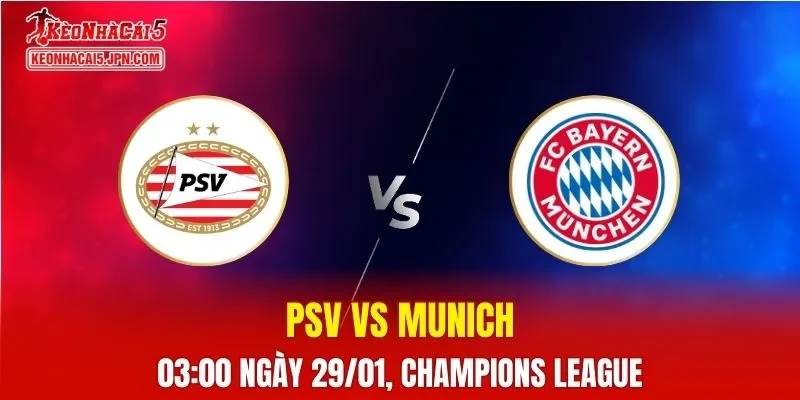 Nhận Định, Soi Kèo Bóng Đá PSV vs Bayern Munich 03:00 Ngày 29/01: Hùm Xám Vượt Trội